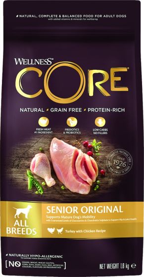 Wellness Core Senior Review & Rating - All About Dog Food