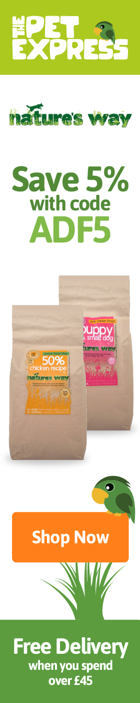 Get 5% off your next order of Natures Way dog food from The Pet Express!