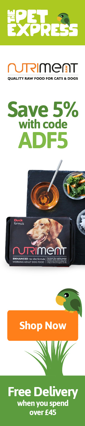Get 5% off your next order of Nutriment dog food from The Pet Express!
