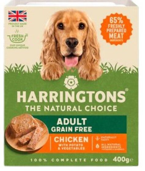 Harringtons Grain Free Wet Adult Trays Review All About Dog Food