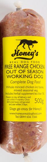 Honey s Out of Season Working Dog Food Review All About Dog Food