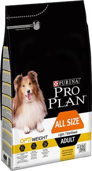 Pro plan all size light sterilised optiweight clearance